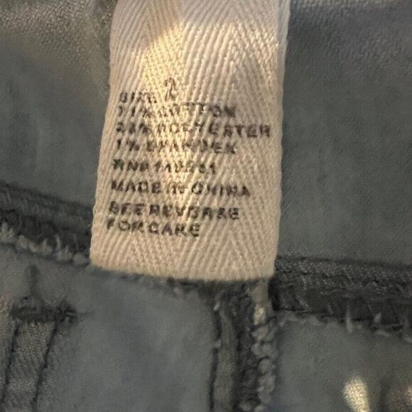 Indigo Thread Co Jeans Womens Size 2 Camo Patch Light Wash Stretch Denim Capri - Picture 6 of 7